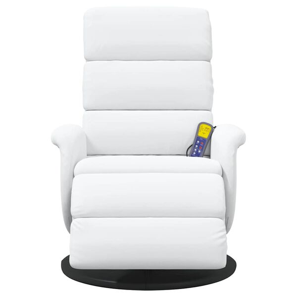 vidaXL Fauteuil inclinable Blanc 98 x 71 x 106 cm PU