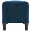 vidaXL Banc Bleu 100x35x41 cm Velours