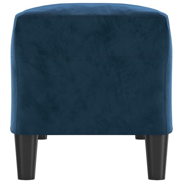 vidaXL Banc Bleu 100x35x41 cm Velours