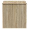 vidaXL Table basse ch&ecirc;ne fum&eacute; 102x50,5x52,5 cm bois d'ing&eacute;nierie