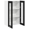 vidaXL Armoire suspendue avec porte Riga Ch&ecirc;ne noir 60 x 31 x 100 cm