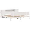 vidaXL Lit bibliothèque sans matelas blanc 180x200 cm bois pin massif