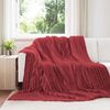 vidaXL Jet&eacute; Rouge Bordeaux 240 x 220 cm Toison