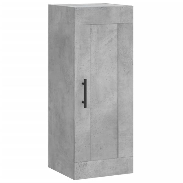 vidaXL Armoire murale gris b&eacute;ton 34,5x34x90 cm bois d'ing&eacute;nierie