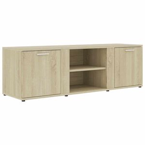 vidaXL Meuble TV Ch&ecirc;ne sonoma 120x34x37 cm Bois d&rsquo;ing&eacute;nierie