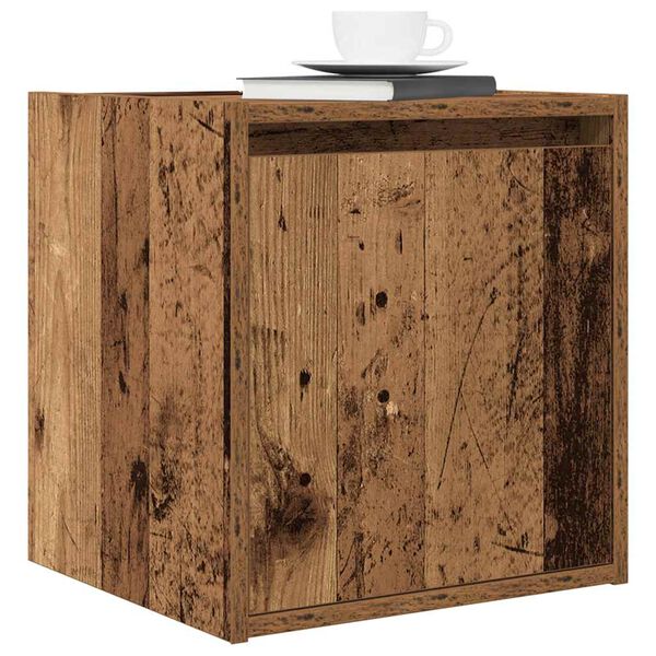 vidaXL Tables de chevet murales 2 pcs vieux bois 38x34x40 cm
