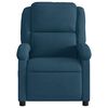 vidaXL Fauteuil inclinable &eacute;lectrique bleu velours