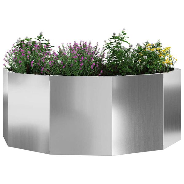 vidaXL Jardini&egrave;re Argent 90 x 90 x 35 cm Acier galvanis&eacute;