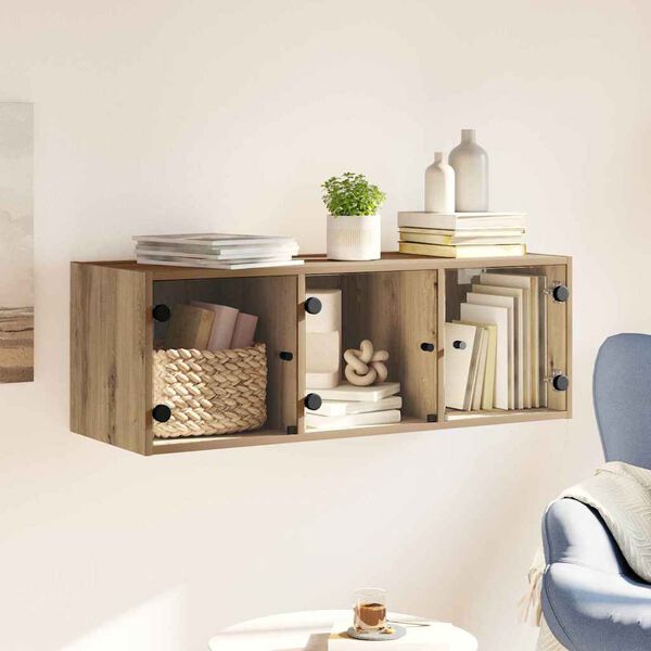 vidaXL Meuble mural Ch&ecirc;ne artisanal 102 x 37 x 35 cm Bois d'ing&eacute;nierie