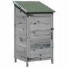 vidaXL Abri de jardin Gris 59 x 56 x 113,5 cm Bois de Sapin Massif