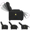 vidaXL Fauteuil de massage inclinable Noir Similicuir