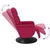 vidaXL Fauteuil de massage inclinable avec repose-pied rouge bordeaux