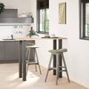 vidaXL Pieds de table de bar 4 pièces Anthracite 110-112 cm Acier