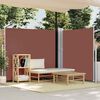 vidaXL Auvent latéral rétractable de patio 170x1200 cm Marron