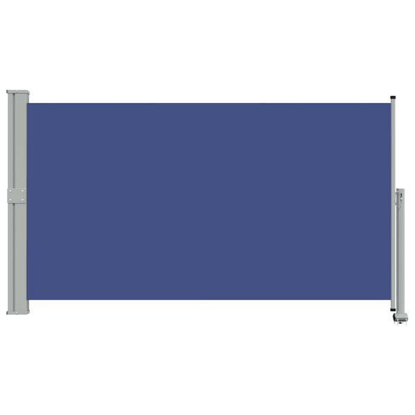 vidaXL Auvent lat&eacute;ral r&eacute;tractable de patio 140 x 300 cm Bleu