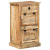 vidaXL Armoire &agrave; chaussures 4 niveaux avec tiroir Bois manguier brut