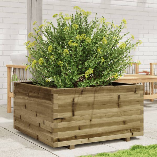 vidaXL Jardini&egrave;re 90x90x49,5 cm bois de pin impr&eacute;gn&eacute;