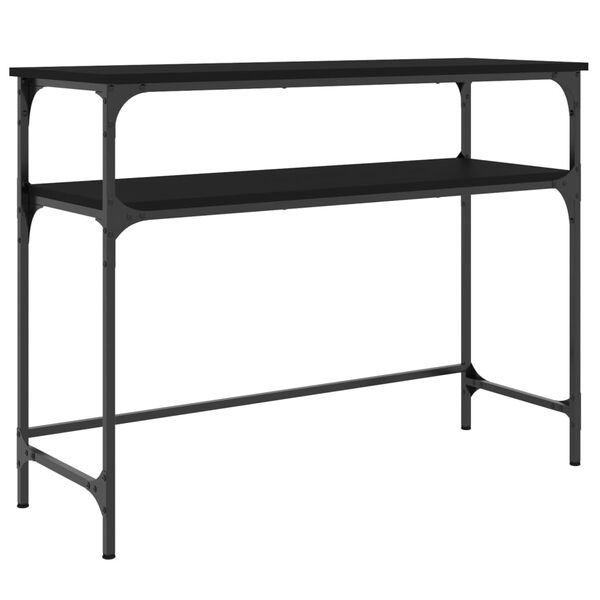 vidaXL Table console noir 100x35,5x75 cm bois d'ingénierie