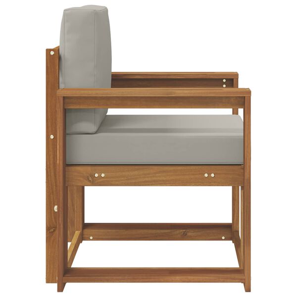 vidaXL Canap&eacute; d&rsquo;ext&eacute;rieur Bois d'acacia massif et polyester