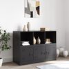 vidaXL Buffet noir 99x39x73 cm acier