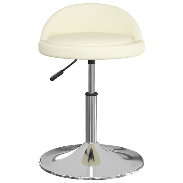 vidaXL Tabouret de bar Cr&egrave;me Similicuir