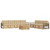 vidaXL Ensemble de canap&eacute;s d'ext&eacute;rieur 8 pcs Blanc et Beige