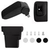vidaXL Accoudoir de voiture noir 17x32x(37-53) cm ABS