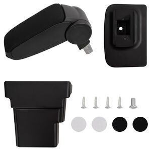 vidaXL Accoudoir de voiture noir 17x32x(37-53) cm ABS