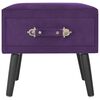 vidaXL Tables de chevet 2 pcs Violet foncé 40x35x40 cm Velours