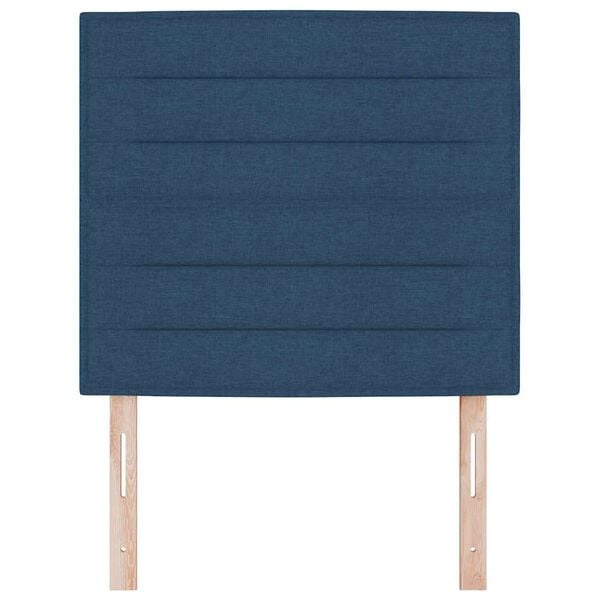 vidaXL T&ecirc;te de lit Bleu 100 cm tissu