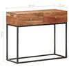 vidaXL Table console 90x35x75 cm Bois d'acacia brut