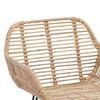vidaXL Chaise de bar 2 pcs Naturel 55 x 52 x 92 cm Rotin et métal