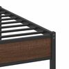 vidaXL Cadre de lit sans matelas chêne marron 183x203 cm