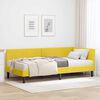 vidaXL Cadre de lit d'angle avec matelas Autre 2 pcs Jaune Velours