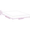 vidaXL Matelas Blanc 140 x 190 cm Tissu jacquard