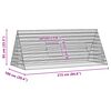 vidaXL Cage pour lapins Argent 215 x 100 x 85 cm Acier galvanisé