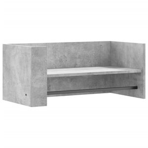 vidaXL &Eacute;tag&egrave;re murale gris b&eacute;ton 70,5x35x30,5 cm bois d'ing&eacute;nierie