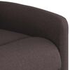 vidaXL Fauteuil inclinable &eacute;lectrique marron fonc&eacute; tissu