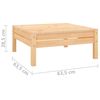vidaXL Salon de jardin 4 pcs Bois de pin massif