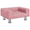 vidaXL Canap&eacute; pour enfants rose 50x40x26,5 cm velours