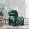 vidaXL Fauteuil inclinable électrique vert foncé velours