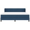 vidaXL Lit &agrave; ressorts avec matelas Bleu 180 x 200 cm tissu