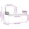 vidaXL Banc ext&eacute;rieur Gris 118 x 55 x 82 cm Rotin PE et tissu