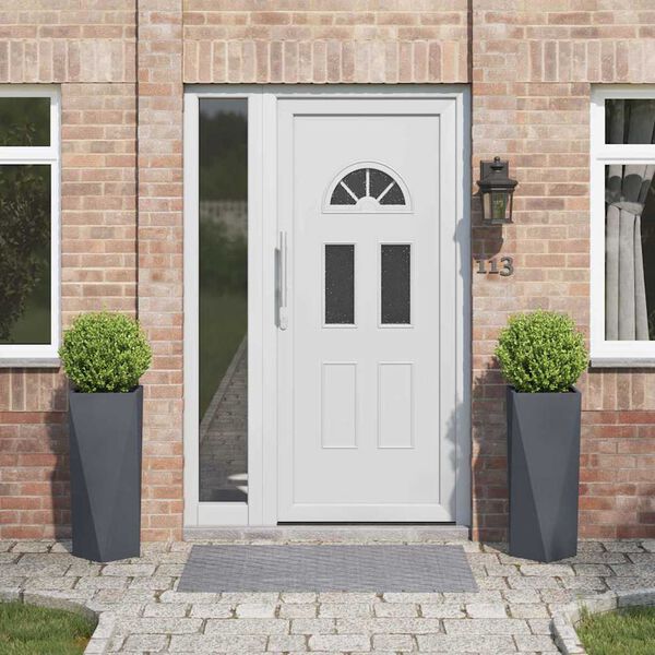 vidaXL Jardinière 2 pcs Anthracite 30 x 30 x 75 cm Acier