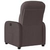 vidaXL Fauteuil inclinable Marron fonc&eacute; Tissu