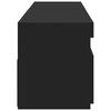 vidaXL Meubles TV 2 pcs avec lumières LED Noir 75x35x40 cm