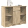 vidaXL Buffet avec tiroir ch&ecirc;ne sonoma 101x35x76 cm bois d'ing&eacute;nierie