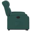 vidaXL Fauteuil inclinable électrique vert foncé tissu