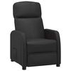 vidaXL Fauteuil inclinable Noir Similicuir