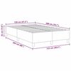 vidaXL Cadre de lit plateforme Cr&egrave;me 120 x 200 cm tissu
